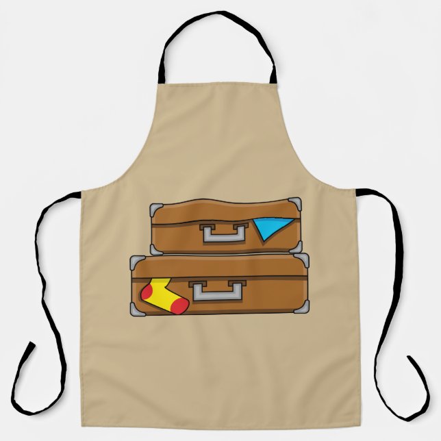 Cartoon Luggage Apron (Front)