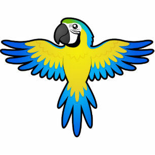 Cartoon Macaw / Parrot Cutout