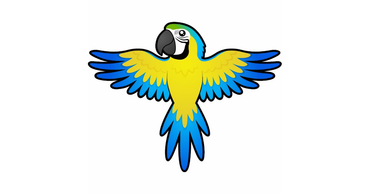 cartoon macaw