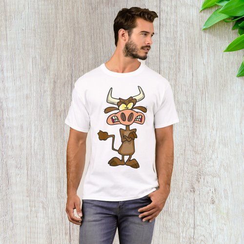 Cartoon Mad Cow T_Shirt