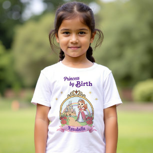 Cartoon Magical Fairytale Princess Kids Birthday T-Shirt