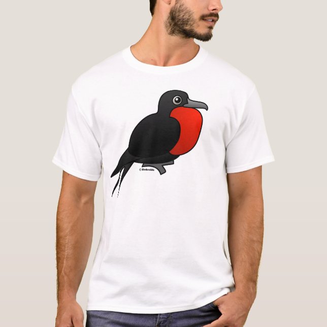 Cartoon Magnificent Frigatebird T-Shirt (Front)