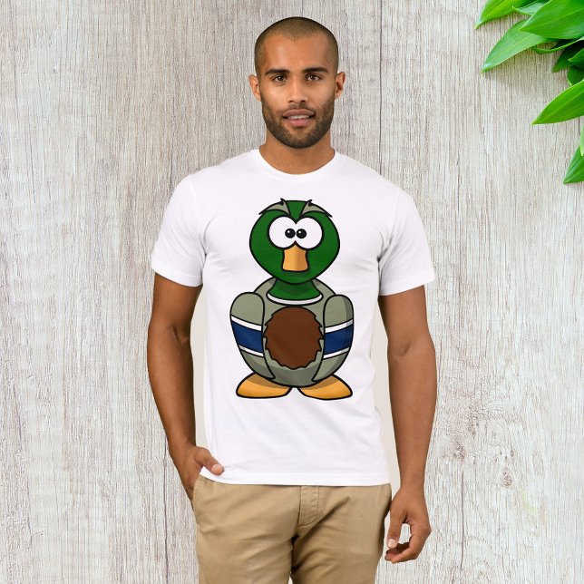 Cartoon Mallard Duck Mens T-Shirt (Creator Uploaded)