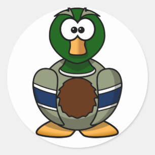 Cartoon Mallard Duck Stickers