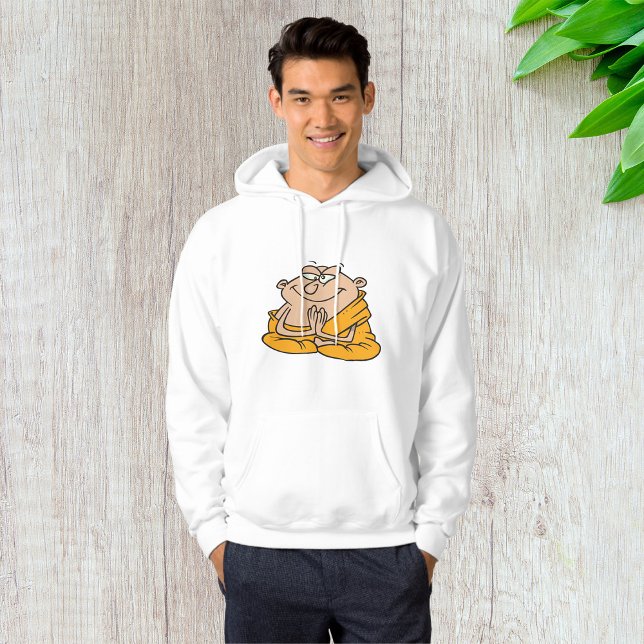 Cartoon Man Meditating Hoodie (Creator Uploaded)