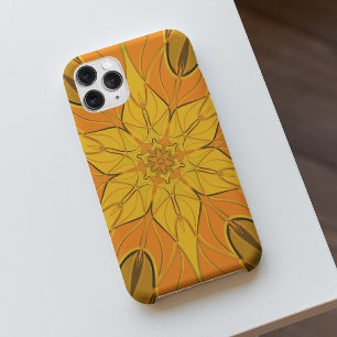 Cartoon Mandala Flower Yellow iPhone 11 Case