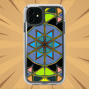Cartoon Mandala Green Blue and Orange Speck iPhone 11 Case