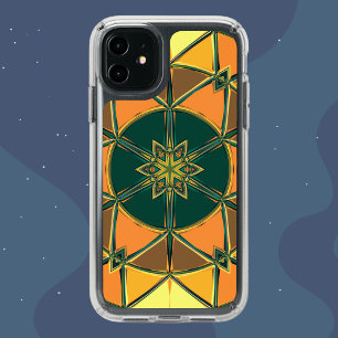 Cartoon Mandala Yellow Orange and Green Speck iPhone 11 Case