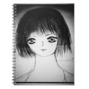 cartoon manga yaei drawing cute anime girl notebook