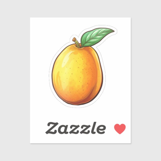 Cartoon mango sticker (Sheet)