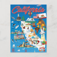 Cartoon Map of California