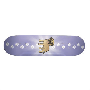 Cartoon Mastiff / Bullmastiff Skateboard Deck