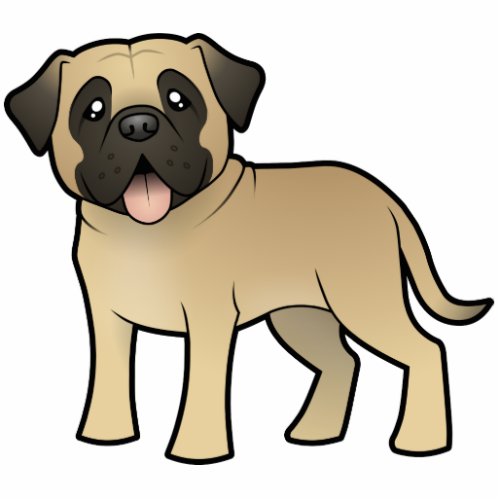 Cartoon Mastiff  Bullmastiff Statuette