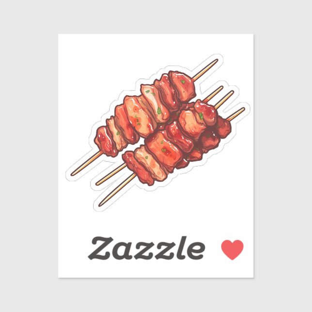Cartoon meat sticker (Sheet)