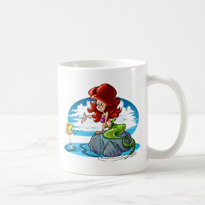 Cartoon Mermaid Coffee Mugs