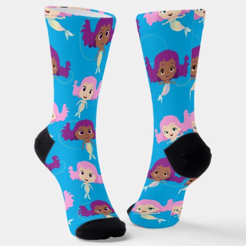 Cartoon Mermaid Pattern Socks