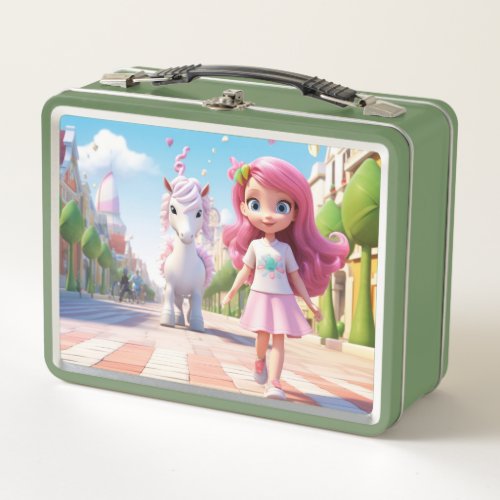  Cartoon Metal Lunchbox  Whimsical and Beautiful