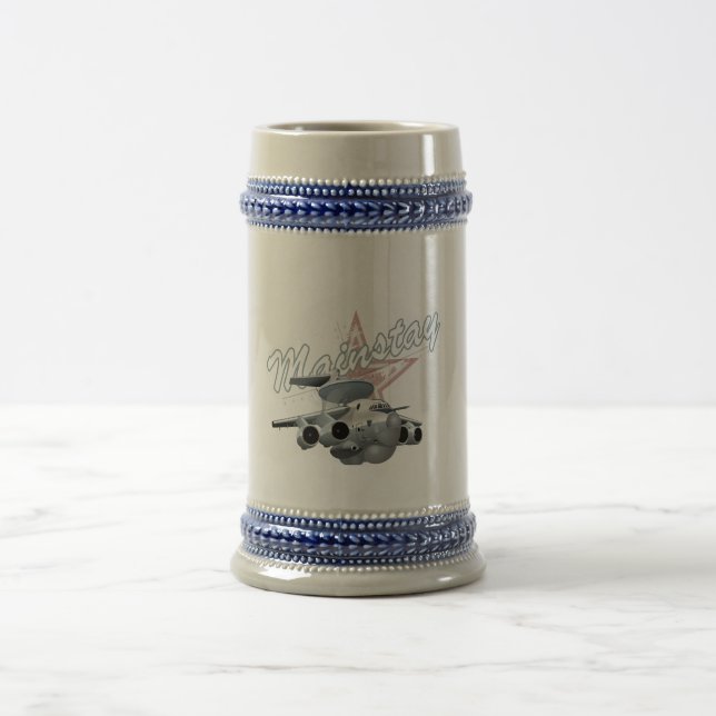 Cartoon military plane beer stein (Center)