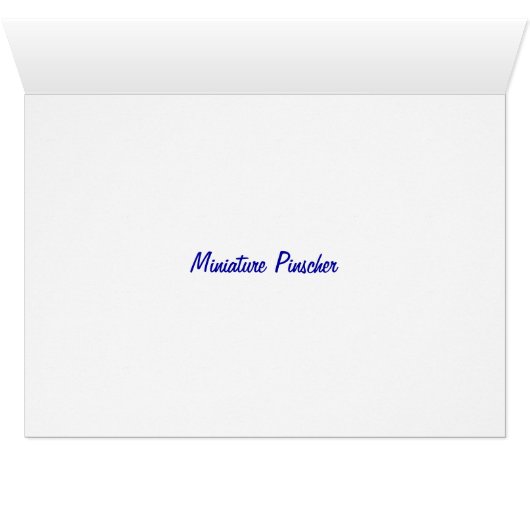 Cartoon Miniature Pinscher (Inside Horizontal (Bottom))