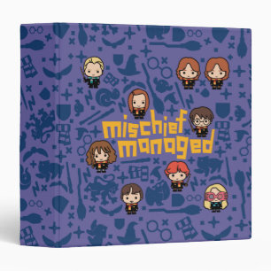 Cartoon "MISCHIEF MANAGED™" Graphic 3 Ring Binder