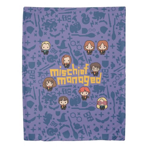 Cartoon MISCHIEF MANAGED Graphic Duvet Cover