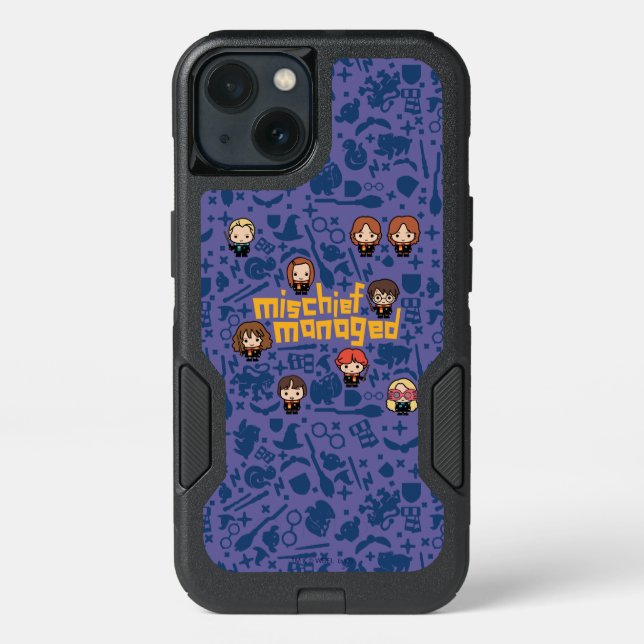 Cartoon "MISCHIEF MANAGED™" Graphic Otterbox iPhone Case (Back)