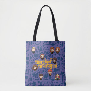Cartoon "MISCHIEF MANAGED™" Graphic Tote Bag