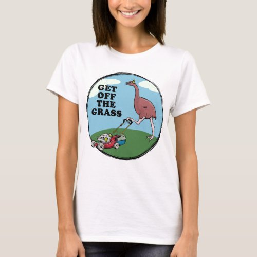 Cartoon Moa extinct NZ bird T_Shirt