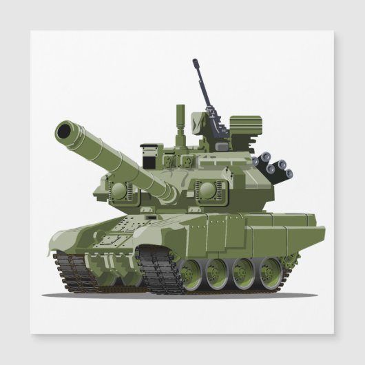 Cartoon modern armored tank (Front)