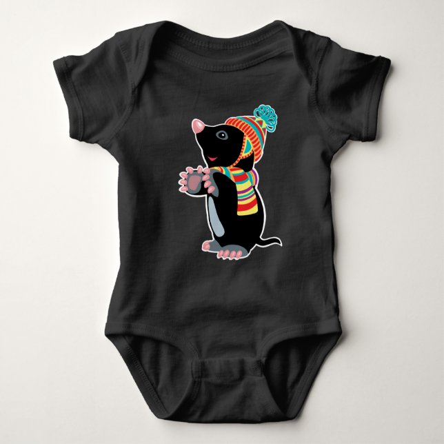 cartoon mole baby bodysuit (Front)