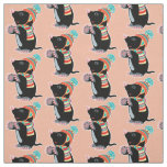 cartoon mole fabric