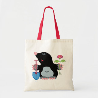 cartoon mole tote bag