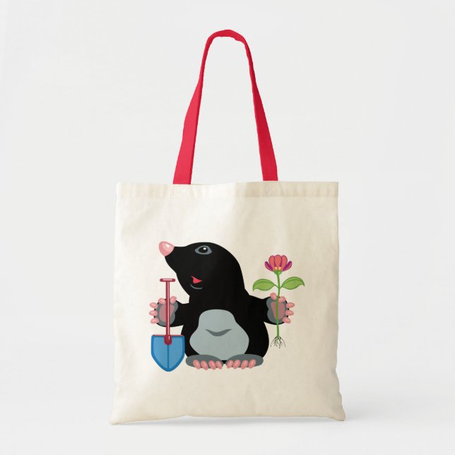 cartoon mole tote bag (Front)