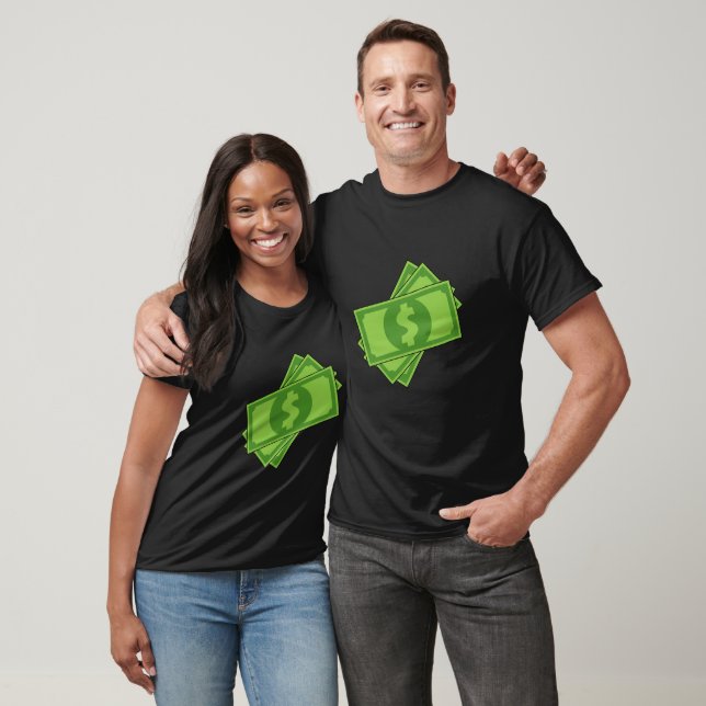 Cartoon Money Dollar Bills T-Shirt (Unisex)