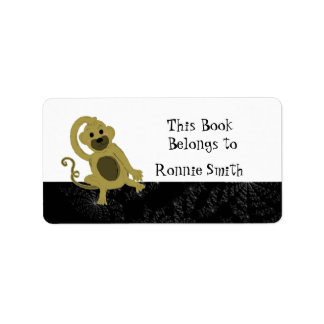 Cartoon Monkey Bookplate