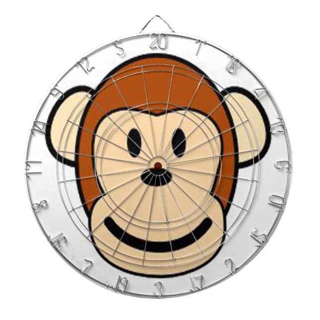 Cartoon Monkey Dart Board (Front)