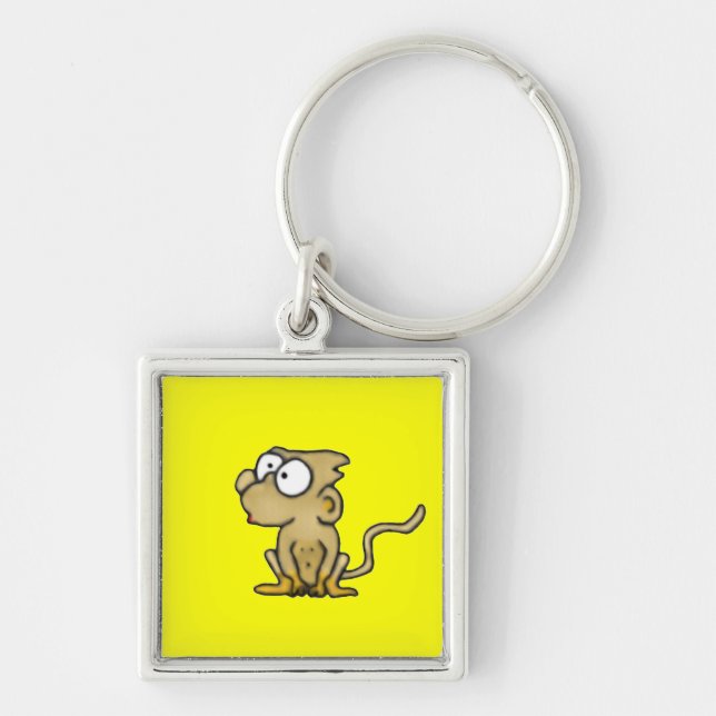 Cartoon Monkey Keychain (Front)