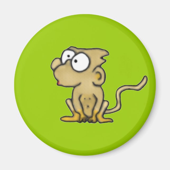 Cartoon Monkey Magnet (Front)