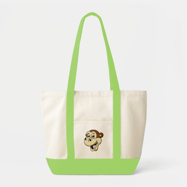 Cartoon Monkey Tote Bag (Front)