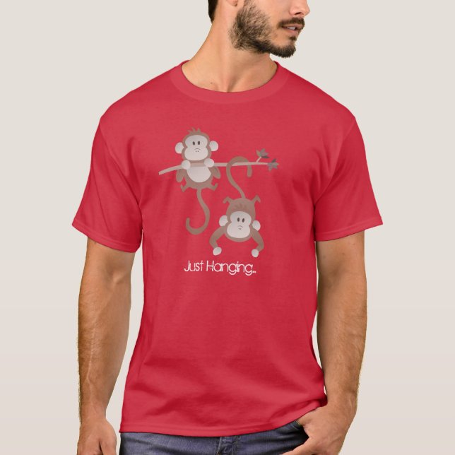 Cartoon monkeys hanging around T-Shirt (Front)