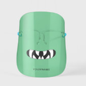 Cartoon Monster Mouth | Green Face Shield (Front)