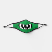 Cartoon Monster Mouth Green Premium Face Mask (Front)