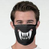 Cartoon Monster Teeth Mouth Face Mask (Worn Him)