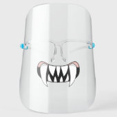 Cartoon Monster Teeth Mouth Face Shield (Front)