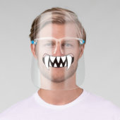Cartoon Monster Teeth Mouth Face Shield (Insitu)