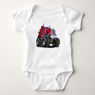 Cartoon Monster tow truck Baby Bodysuit