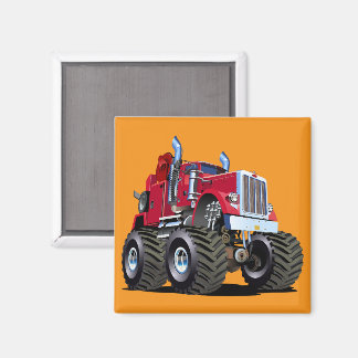 Cartoon Monster tow truck Magnet