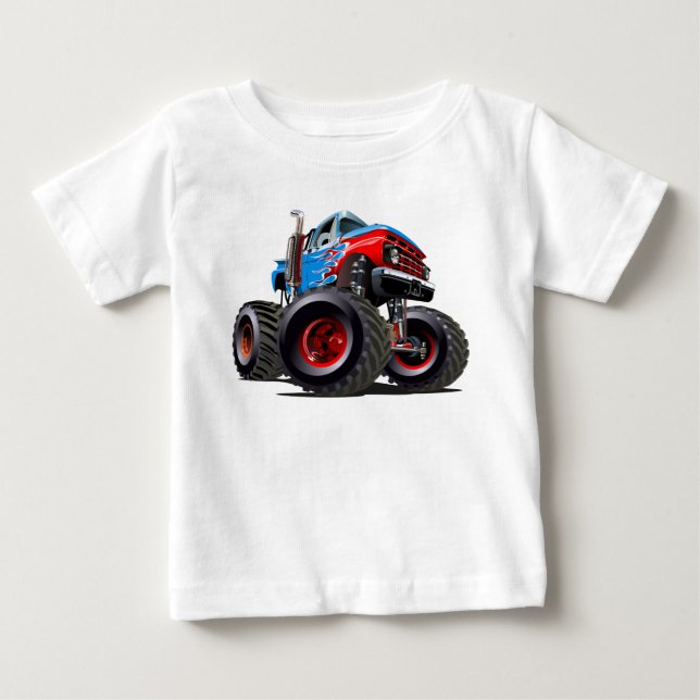 Cartoon monster truck baby T-Shirt (Front)