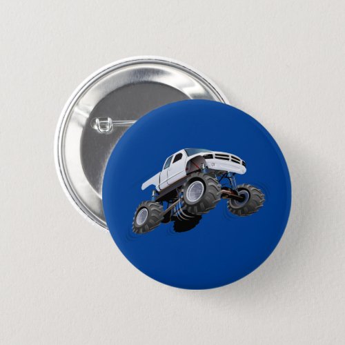 Cartoon monster truck button