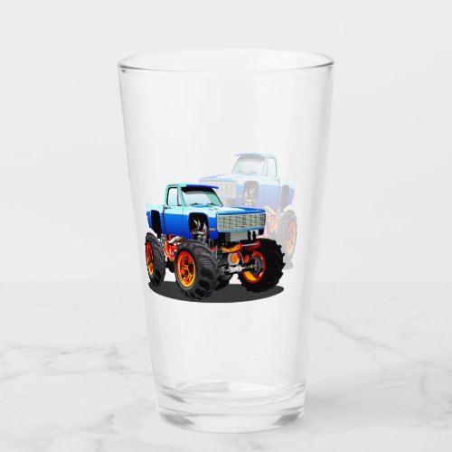 Cartoon monster truck glass